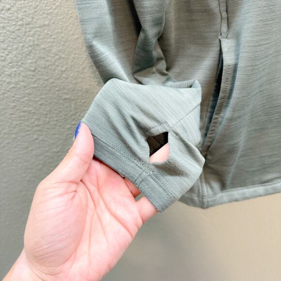 Eddie Bauer Green Space Dye 1/4 Performance Pullover Jacket - Large - Picture 3 of 8